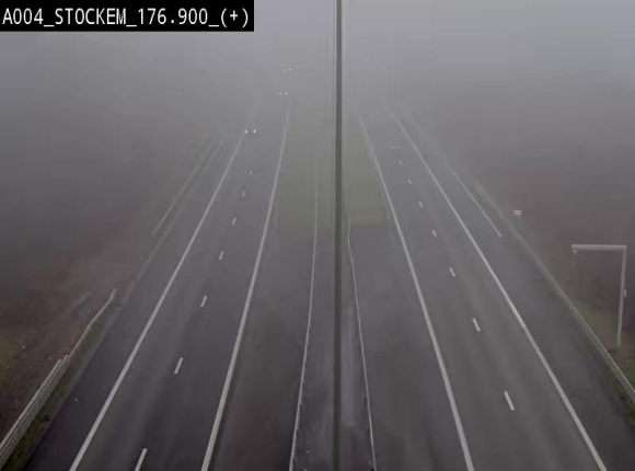 <h2>Webcam au-dessus de l'E411 sur la N83 à hauteur de la sortie Stockem. Vue orientée vers Arlon</h2>