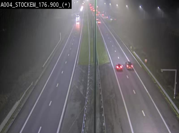 <h2>Webcam au-dessus de l'E411 sur la N83 à hauteur de la sortie Stockem. Vue orientée vers Arlon</h2>