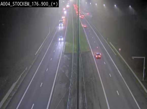 <h2>Webcam au-dessus de l'E411 sur la N83 à hauteur de la sortie Stockem. Vue orientée vers Arlon</h2>