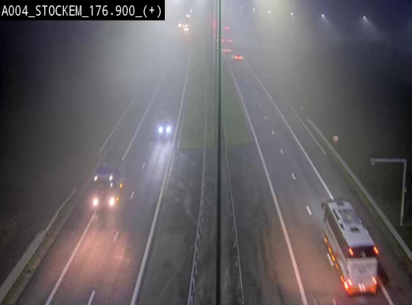 <h2>Webcam au-dessus de l'E411 sur la N83 à hauteur de la sortie Stockem. Vue orientée vers Arlon</h2>