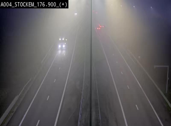 <h2>Webcam au-dessus de l'E411 sur la N83 à hauteur de la sortie Stockem. Vue orientée vers Arlon</h2>
