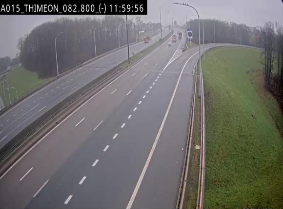 <h2>Caméra trafic Belgique - Thiméon - E42, jonction avec A54 (E420) direction La Louvière/Charleroi - BK 82.82</h2>