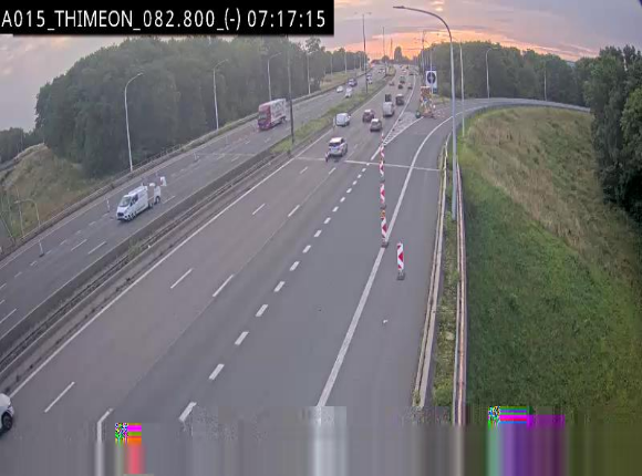 <h2>Caméra trafic Belgique - Thiméon - E42, jonction avec A54 (E420) direction La Louvière/Charleroi - BK 82.82</h2>
