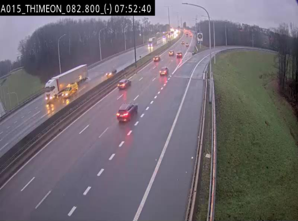 <h2>Caméra trafic Belgique - Thiméon - E42, jonction avec A54 (E420) direction La Louvière/Charleroi - BK 82.82</h2>