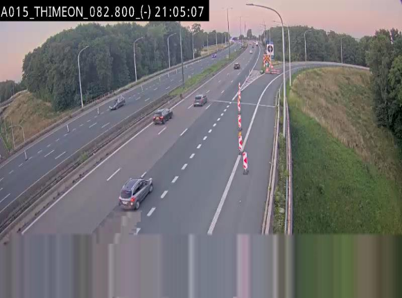 <h2>Caméra trafic Belgique - Thiméon - E42, jonction avec A54 (E420) direction La Louvière/Charleroi - BK 82.82</h2>