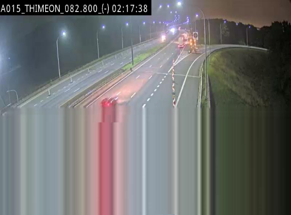 <h2>Caméra trafic Belgique - Thiméon - E42, jonction avec A54 (E420) direction La Louvière/Charleroi - BK 82.82</h2>