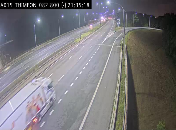 <h2>Caméra trafic Belgique - Thiméon - E42, jonction avec A54 (E420) direction La Louvière/Charleroi - BK 82.82</h2>