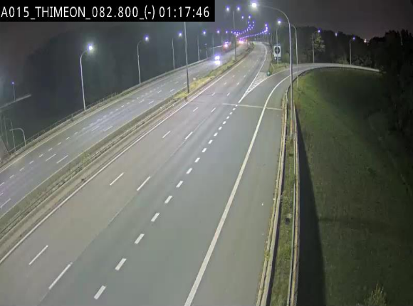 <h2>Caméra trafic Belgique - Thiméon - E42, jonction avec A54 (E420) direction La Louvière/Charleroi - BK 82.82</h2>