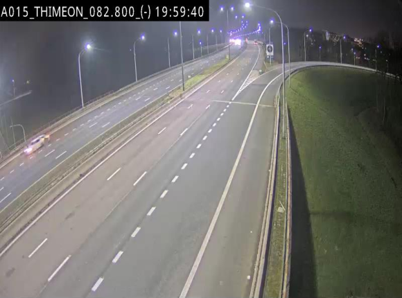 <h2>Caméra trafic Belgique - Thiméon - E42, jonction avec A54 (E420) direction La Louvière/Charleroi - BK 82.82</h2>