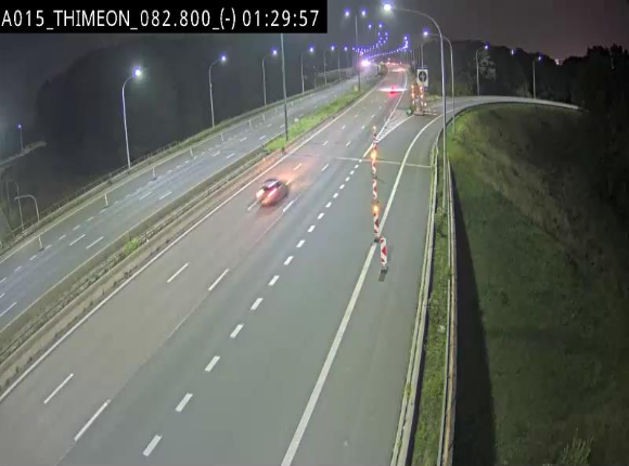 <h2>Caméra trafic Belgique - Thiméon - E42, jonction avec A54 (E420) direction La Louvière/Charleroi - BK 82.82</h2>