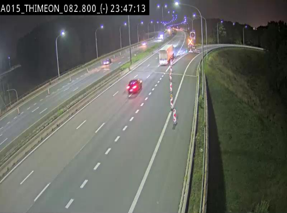 <h2>Caméra trafic Belgique - Thiméon - E42, jonction avec A54 (E420) direction La Louvière/Charleroi - BK 82.82</h2>