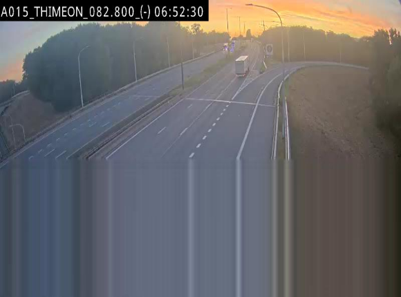 <h2>Caméra trafic Belgique - Thiméon - E42, jonction avec A54 (E420) direction La Louvière/Charleroi - BK 82.82</h2>