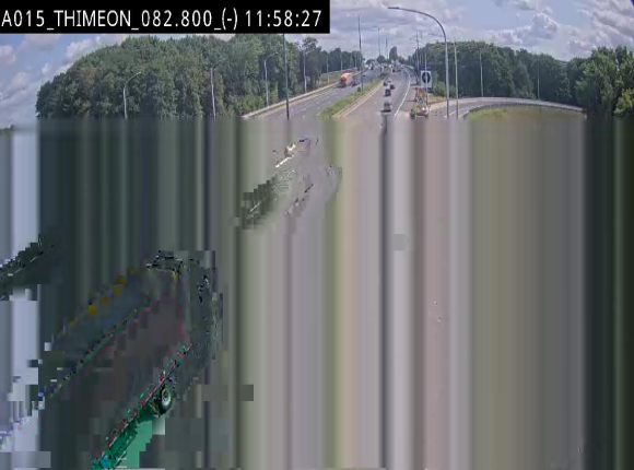 <h2>Caméra trafic Belgique - Thiméon - E42, jonction avec A54 (E420) direction La Louvière/Charleroi - BK 82.82</h2>