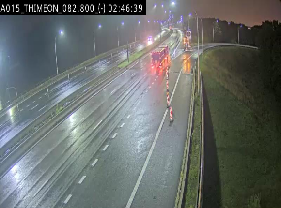 <h2>Caméra trafic Belgique - Thiméon - E42, jonction avec A54 (E420) direction La Louvière/Charleroi - BK 82.82</h2>