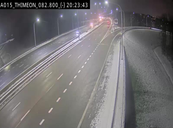 <h2>Caméra trafic Belgique - Thiméon - E42, jonction avec A54 (E420) direction La Louvière/Charleroi - BK 82.82</h2>