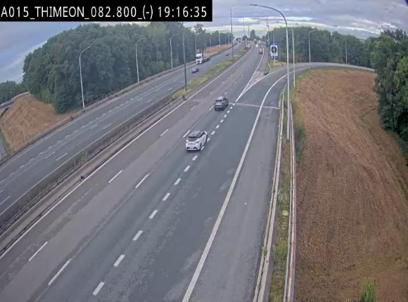 <h2>Caméra trafic Belgique - Thiméon - E42, jonction avec A54 (E420) direction La Louvière/Charleroi - BK 82.82</h2>