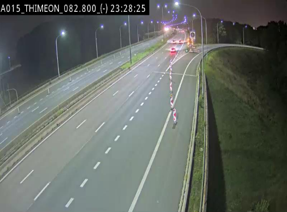 <h2>Caméra trafic Belgique - Thiméon - E42, jonction avec A54 (E420) direction La Louvière/Charleroi - BK 82.82</h2>