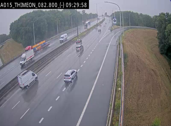 <h2>Caméra trafic Belgique - Thiméon - E42, jonction avec A54 (E420) direction La Louvière/Charleroi - BK 82.82</h2>