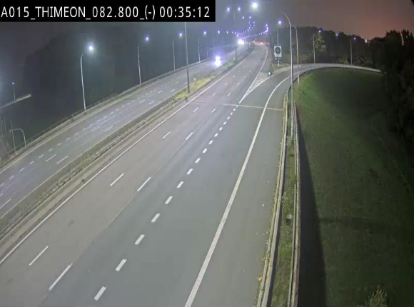 <h2>Caméra trafic Belgique - Thiméon - E42, jonction avec A54 (E420) direction La Louvière/Charleroi - BK 82.82</h2>
