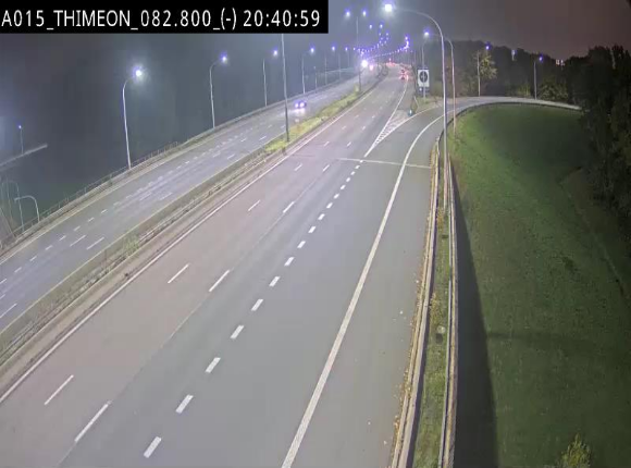 <h2>Caméra trafic Belgique - Thiméon - E42, jonction avec A54 (E420) direction La Louvière/Charleroi - BK 82.82</h2>