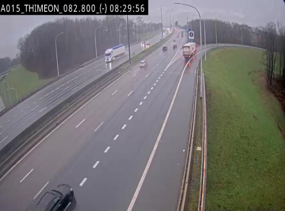 <h2>Caméra trafic Belgique - Thiméon - E42, jonction avec A54 (E420) direction La Louvière/Charleroi - BK 82.82</h2>
