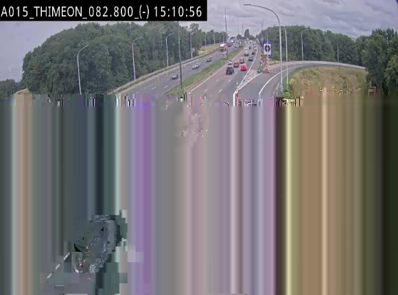 <h2>Caméra trafic Belgique - Thiméon - E42, jonction avec A54 (E420) direction La Louvière/Charleroi - BK 82.82</h2>