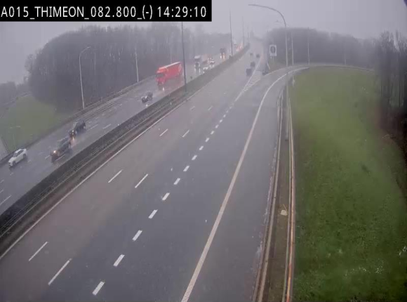 <h2>Caméra trafic Belgique - Thiméon - E42, jonction avec A54 (E420) direction La Louvière/Charleroi - BK 82.82</h2>