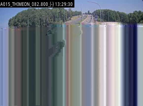 <h2>Caméra trafic Belgique - Thiméon - E42, jonction avec A54 (E420) direction La Louvière/Charleroi - BK 82.82</h2>