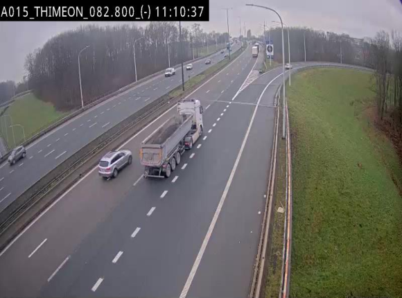 <h2>Caméra trafic Belgique - Thiméon - E42, jonction avec A54 (E420) direction La Louvière/Charleroi - BK 82.82</h2>