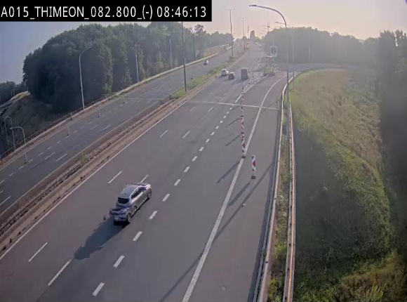 <h2>Caméra trafic Belgique - Thiméon - E42, jonction avec A54 (E420) direction La Louvière/Charleroi - BK 82.82</h2>