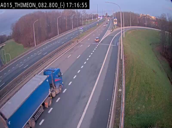 <h2>Caméra trafic Belgique - Thiméon - E42, jonction avec A54 (E420) direction La Louvière/Charleroi - BK 82.82</h2>
