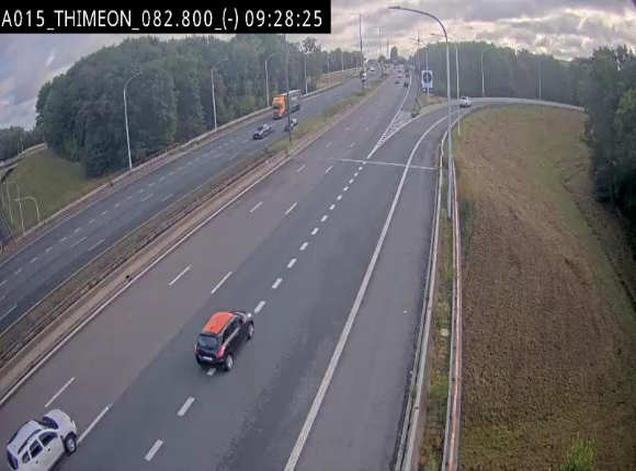 <h2>Caméra trafic Belgique - Thiméon - E42, jonction avec A54 (E420) direction La Louvière/Charleroi - BK 82.82</h2>