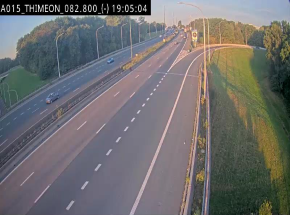 <h2>Caméra trafic Belgique - Thiméon - E42, jonction avec A54 (E420) direction La Louvière/Charleroi - BK 82.82</h2>