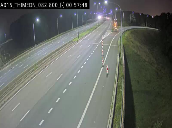 <h2>Caméra trafic Belgique - Thiméon - E42, jonction avec A54 (E420) direction La Louvière/Charleroi - BK 82.82</h2>