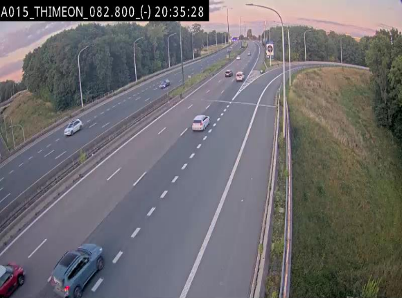 <h2>Caméra trafic Belgique - Thiméon - E42, jonction avec A54 (E420) direction La Louvière/Charleroi - BK 82.82</h2>