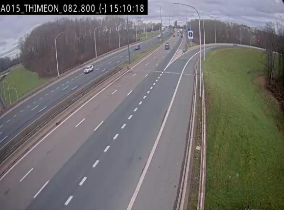 <h2>Caméra trafic Belgique - Thiméon - E42, jonction avec A54 (E420) direction La Louvière/Charleroi - BK 82.82</h2>