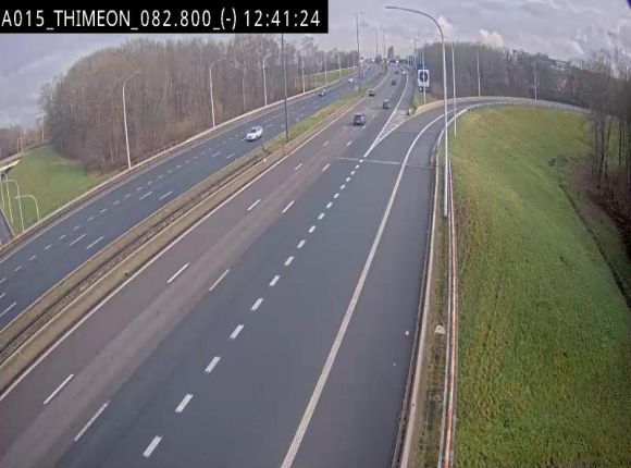 <h2>Caméra trafic Belgique - Thiméon - E42, jonction avec A54 (E420) direction La Louvière/Charleroi - BK 82.82</h2>
