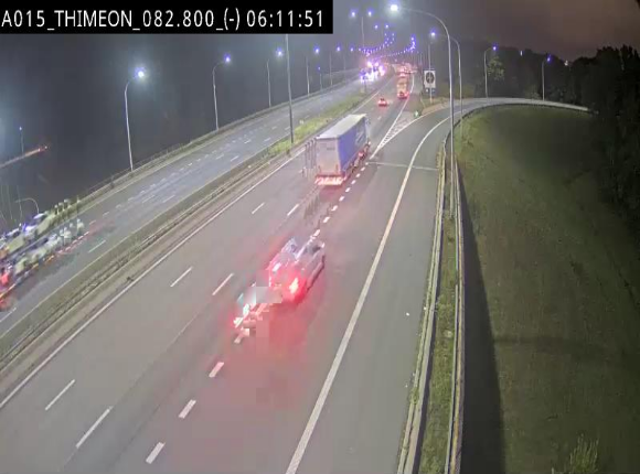 <h2>Caméra trafic Belgique - Thiméon - E42, jonction avec A54 (E420) direction La Louvière/Charleroi - BK 82.82</h2>