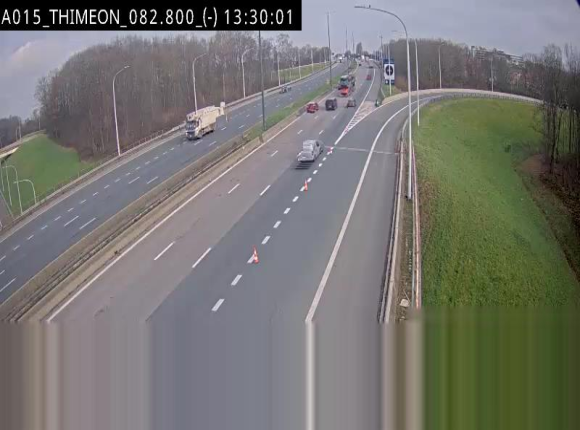 <h2>Caméra trafic Belgique - Thiméon - E42, jonction avec A54 (E420) direction La Louvière/Charleroi - BK 82.82</h2>