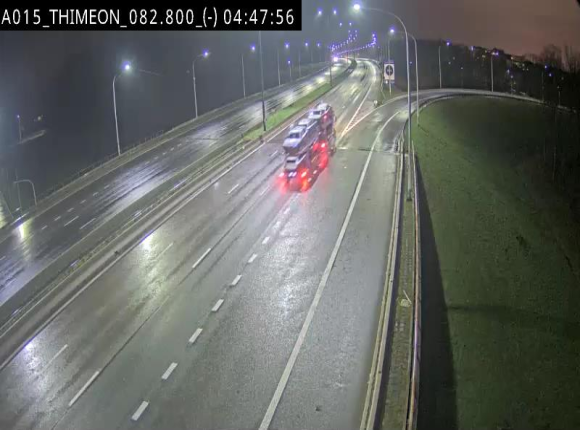 <h2>Caméra trafic Belgique - Thiméon - E42, jonction avec A54 (E420) direction La Louvière/Charleroi - BK 82.82</h2>