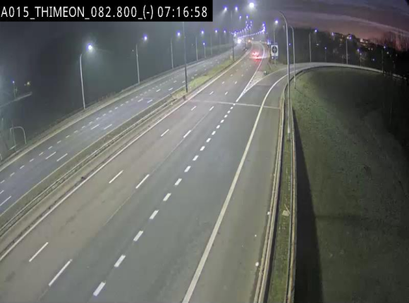 <h2>Caméra trafic Belgique - Thiméon - E42, jonction avec A54 (E420) direction La Louvière/Charleroi - BK 82.82</h2>