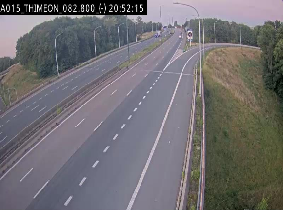 <h2>Caméra trafic Belgique - Thiméon - E42, jonction avec A54 (E420) direction La Louvière/Charleroi - BK 82.82</h2>