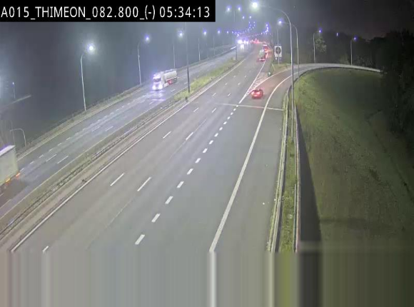 <h2>Caméra trafic Belgique - Thiméon - E42, jonction avec A54 (E420) direction La Louvière/Charleroi - BK 82.82</h2>