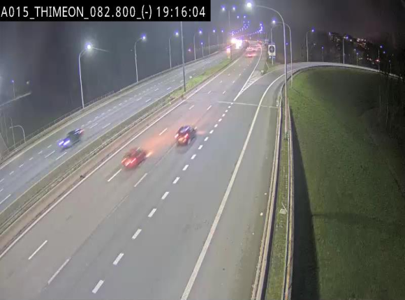 <h2>Caméra trafic Belgique - Thiméon - E42, jonction avec A54 (E420) direction La Louvière/Charleroi - BK 82.82</h2>