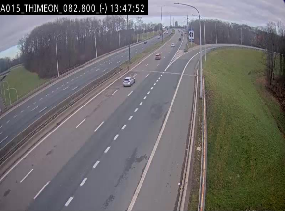 <h2>Caméra trafic Belgique - Thiméon - E42, jonction avec A54 (E420) direction La Louvière/Charleroi - BK 82.82</h2>