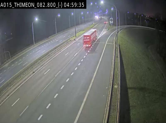 <h2>Caméra trafic Belgique - Thiméon - E42, jonction avec A54 (E420) direction La Louvière/Charleroi - BK 82.82</h2>