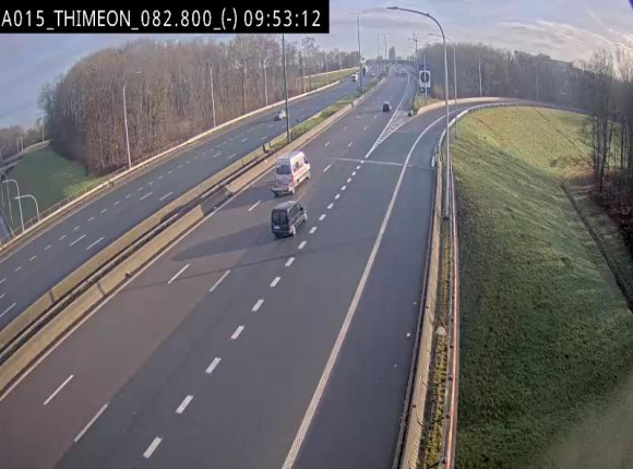 <h2>Caméra trafic Belgique - Thiméon - E42, jonction avec A54 (E420) direction La Louvière/Charleroi - BK 82.82</h2>