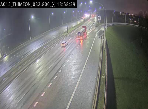 <h2>Caméra trafic Belgique - Thiméon - E42, jonction avec A54 (E420) direction La Louvière/Charleroi - BK 82.82</h2>