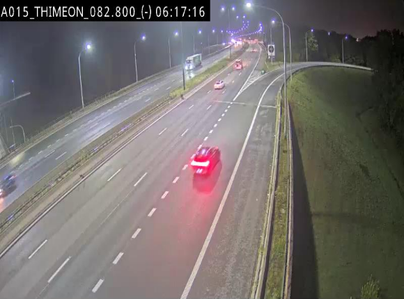 <h2>Caméra trafic Belgique - Thiméon - E42, jonction avec A54 (E420) direction La Louvière/Charleroi - BK 82.82</h2>