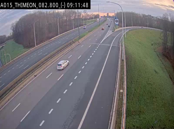 <h2>Caméra trafic Belgique - Thiméon - E42, jonction avec A54 (E420) direction La Louvière/Charleroi - BK 82.82</h2>